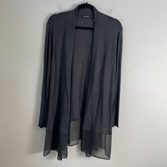 Nic + Zoe Womens Plus 2X Cardigan Sweater Open Front Silk Blend Lightweight Knit - Picture 7 of 10